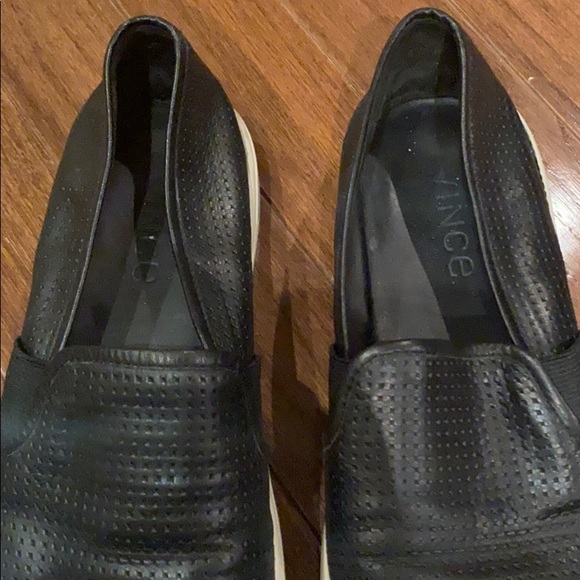Vince Black Slip On Sneakers Size 6 - Picture 4 of 8